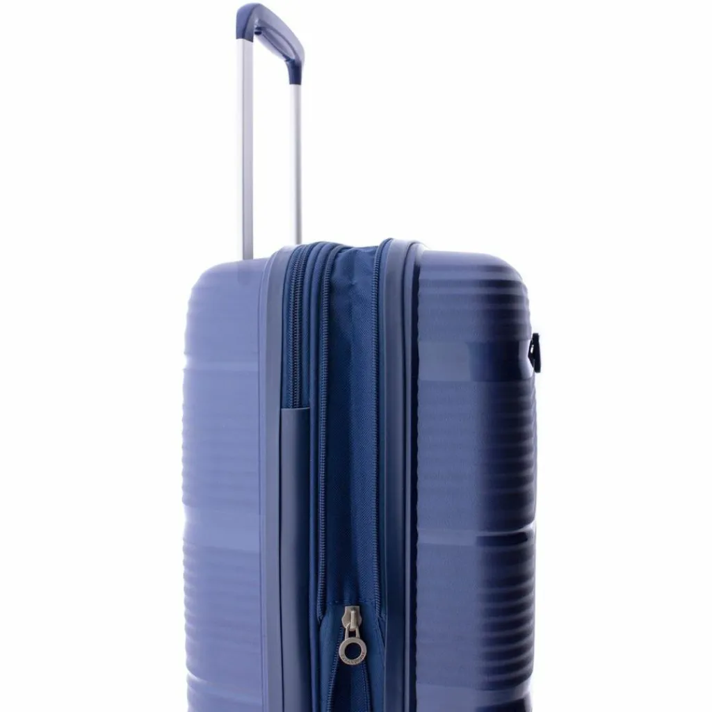 Hot Gladiator 0800 4 Rollen Trolley 55 cm mit Dehnfalte blue