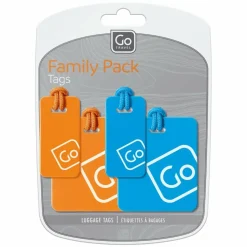 Go Travel Kofferanhänger<Adressanhängerset 4 tlg. blue-orange