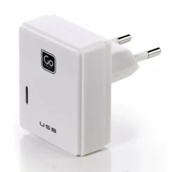Go Travel Reise-Elektronik-Elektrik<Doppel-USB-Ladegerät für Micro-USB + Apple-Geräte UK weiß