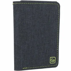 Go Travel Herrengeldbörsen Hochformat|Damengeldbörsen Hochformat<Geldbörse RFID Schutz 8 cm grau