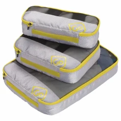 Go Travel Wäschebeutel|Schuhbeutel<Packing Cubes Packtasche Set 3tlg. yellow