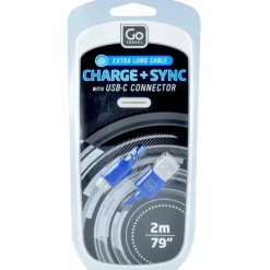 Go Travel USB-C Lade- und Sync-Kabel 200 cm blau