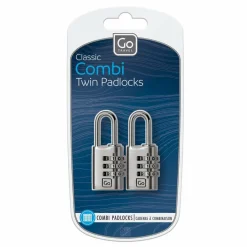 Go Travel Zahlenschlösser<Zahlenschloss-Set 2 tlg. sliber