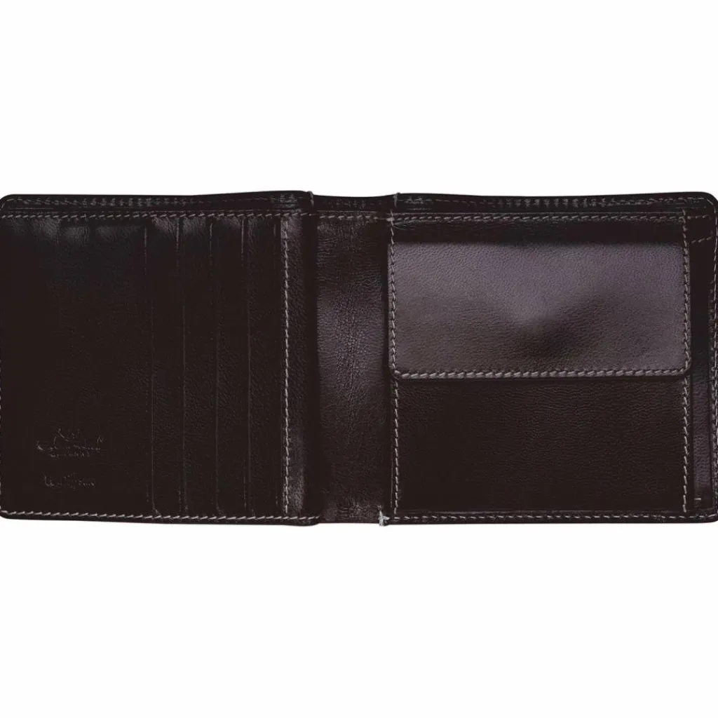 Clearance Golden Head Bari Geldbörse RFID Schutz Leder 11.5 cm chocolate