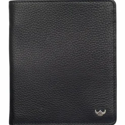 Golden Head Herrengeldbörsen Hochformat<Capri Geldbörse RFID Leder 10,5 cm schwarz