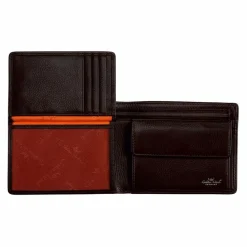 Golden Head Herrengeldbörsen Querformat<Capri Geldbörse RFID Schutz Leder 12.5 cm dunkelbraun