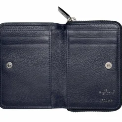 Golden Head Herrengeldbörsen Hochformat<Capri Geldbörse RFID Schutz Leder 8 cm blau