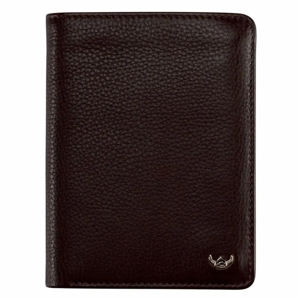 Golden Head Herrengeldbörsen Hochformat<Capri Geldbörse RFID Schutz Leder 9 cm dunkelbraun