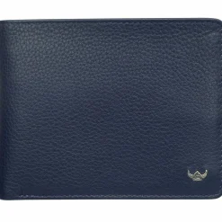 Golden Head Herrengeldbörsen Querformat<Capri Geldbörse RFID Leder 12,5 cm blau