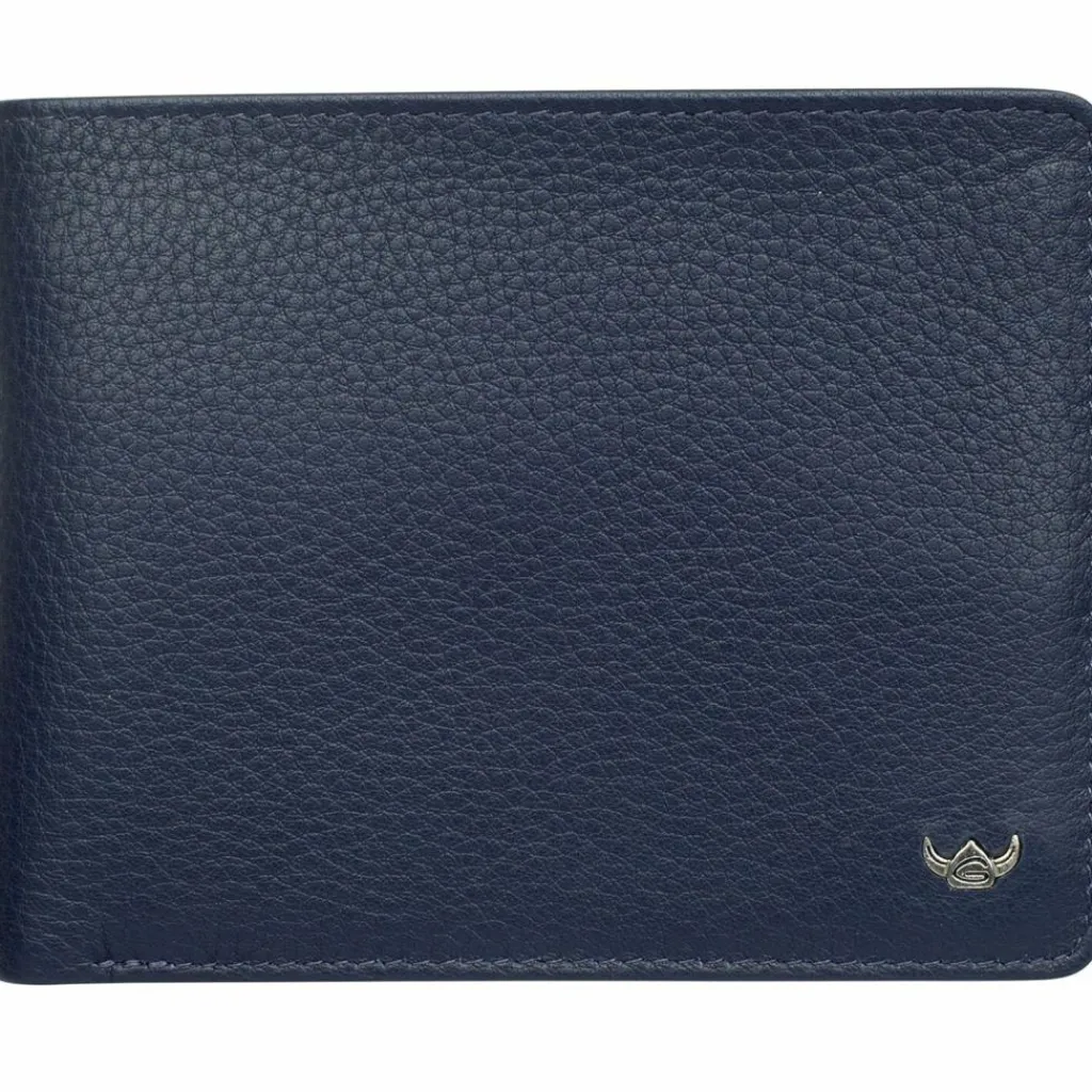 Golden Head Herrengeldbörsen Querformat<Capri Geldbörse RFID Leder 12,5 cm blau