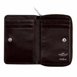 Golden Head Capri Geldbörse RFID Schutz Leder 8 cm dunkelbraun