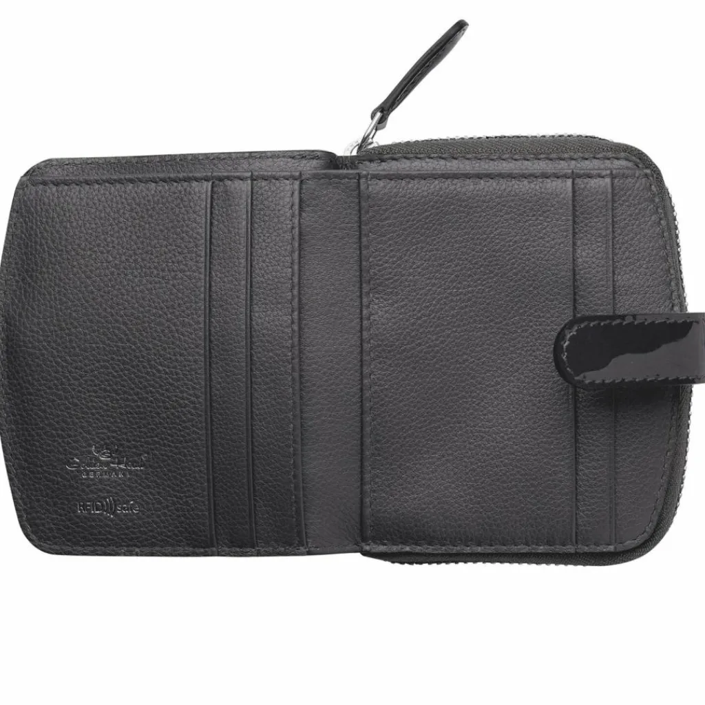 Golden Head Carrara Geldbörse RFID Schutz Leder 10 cm anthrazit