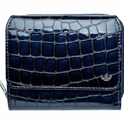 Golden Head Damengeldbörsen Querformat<Cayenne Geldbörse RFID Leder 11,5 cm nachtblau