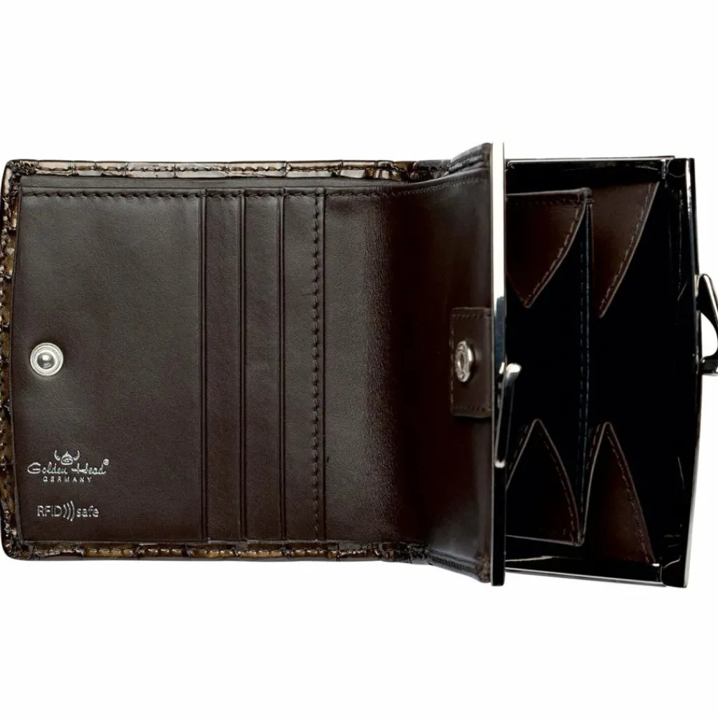 Golden Head Damengeldbörsen Querformat<Cayenne Geldbörse RFID Leder 10 cm toffee