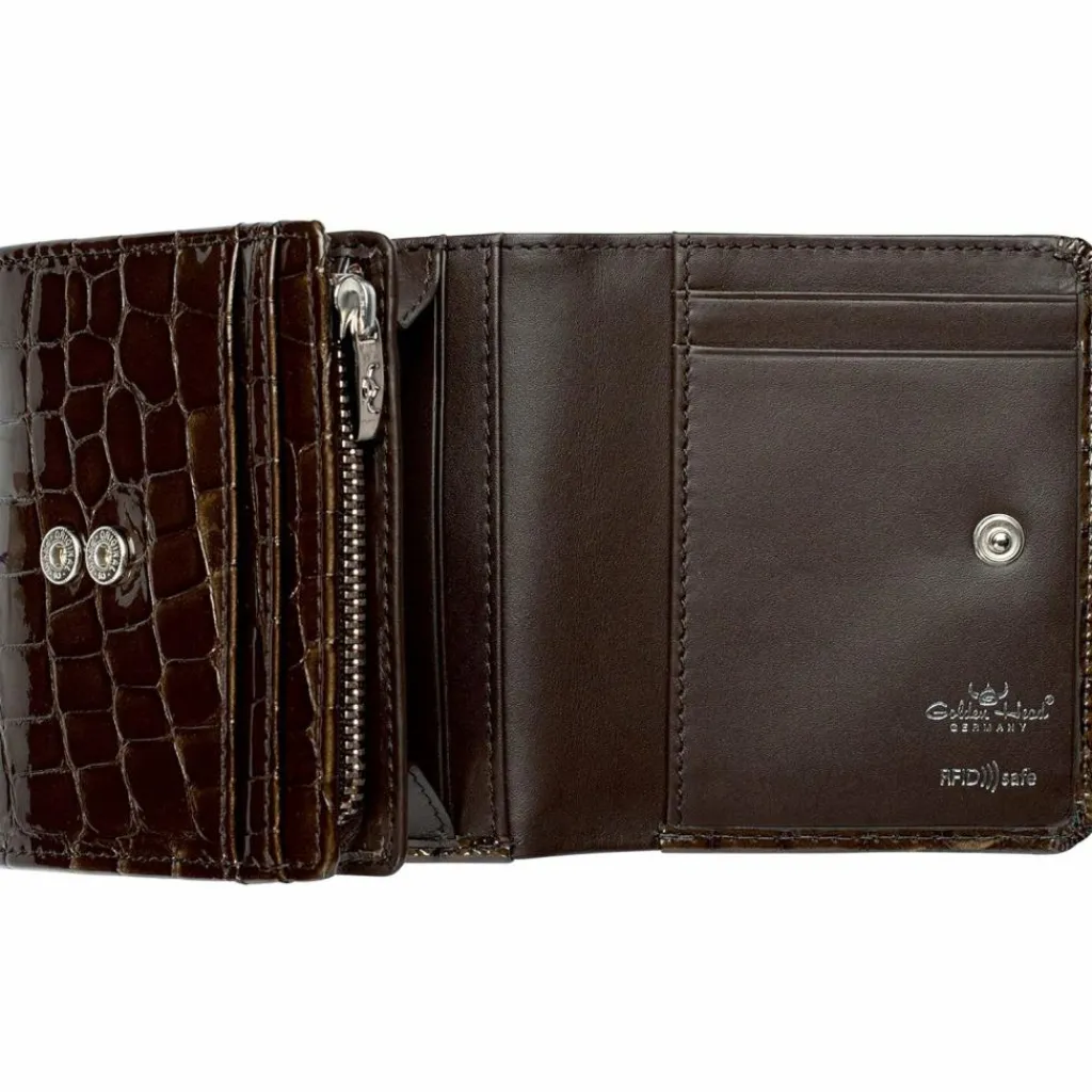 Golden Head Damengeldbörsen Querformat<Cayenne Geldbörse RFID Schutz Leder 10 cm toffee