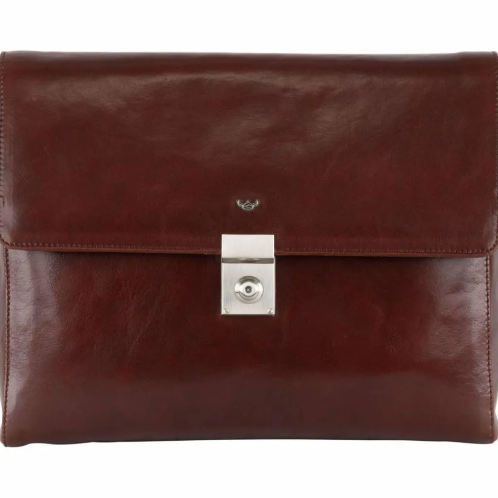 New Golden Head Colorado Aktentasche Leder 37 cm Laptopfach tabacco