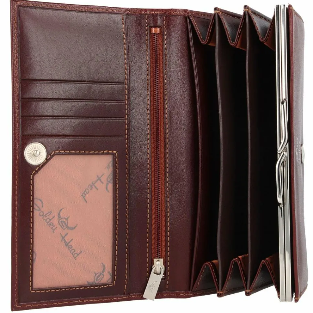 Outlet Golden Head Colorado Geldbörse RFID Leder 17 cm tabacco