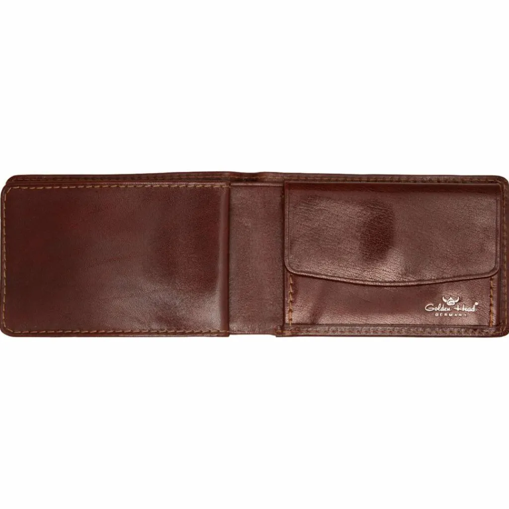 Best Golden Head Colorado Geldbörse RFID Leder 7,5 cm tabacco