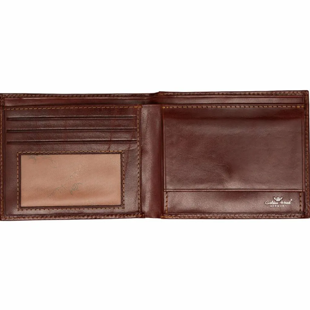 Golden Head Herrengeldbörsen Querformat<Colorado Geldbörse RFID Leder 12,5 cm tabacco