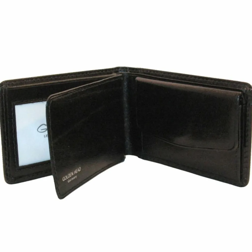 Outlet Golden Head Colorado Geldbörse RFID Leder 7,5 cm schwarz
