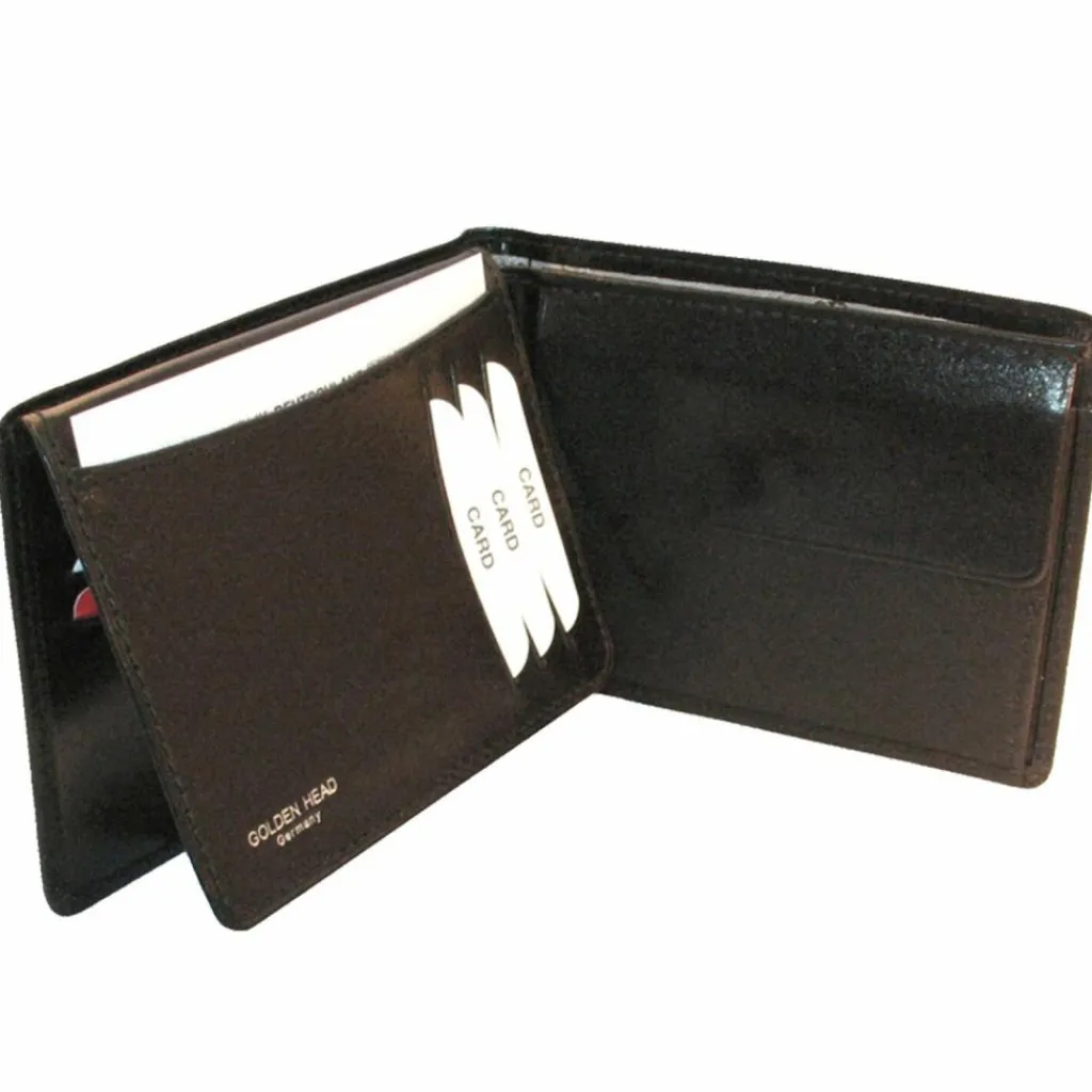 Best Golden Head Colorado Geldbörse RFID Leder 12 cm schwarz