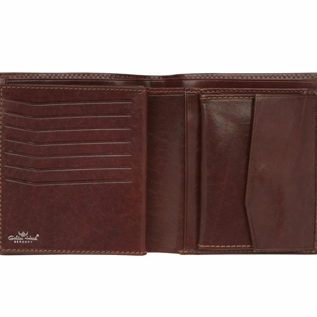Golden Head Herrengeldbörsen Hochformat<Colorado Geldbörse RFID Leder 11 cm tabacco