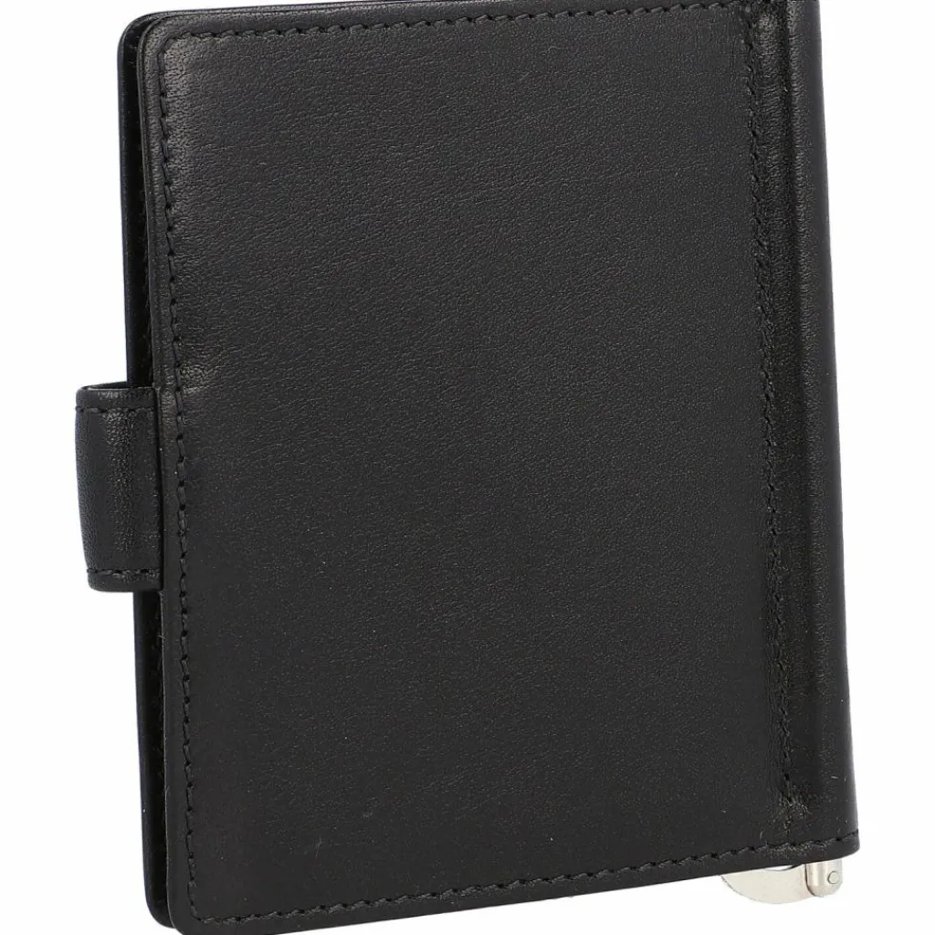 Golden Head Visitenkartenetuis<Colorado Kreditkartenetui Leder 8,5 cm mit Geldscheinklammer schwarz