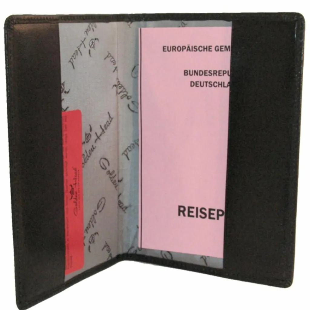 Golden Head Ausweisetuis<Colorado Reisepassetui RFID Leder 10 cm schwarz