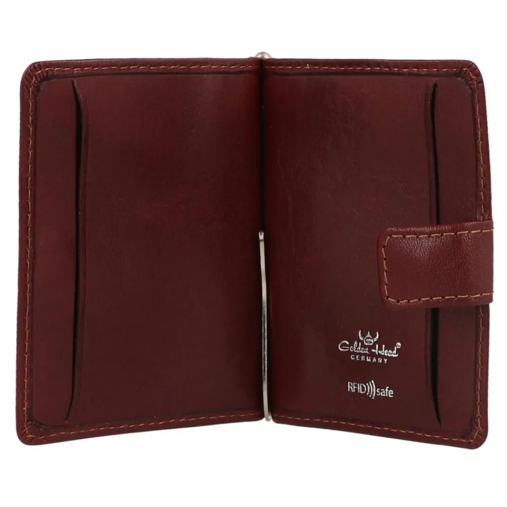 Golden Head Herrengeldbörsen Hochformat<Colorado RFID Clip-Scheintasche tabacco