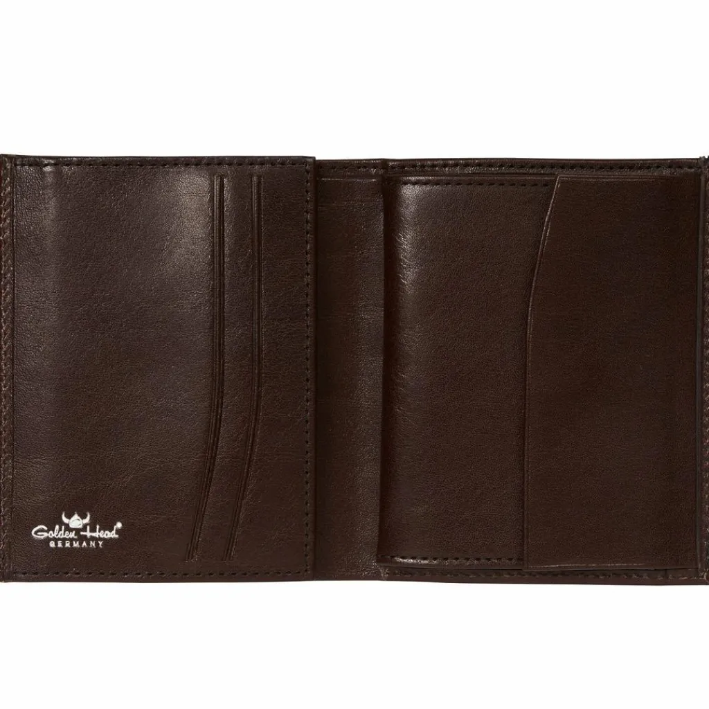 Golden Head Herrengeldbörsen Hochformat<Colorado RFID Protect Geldbörse Leder 8,5 cm tabacco