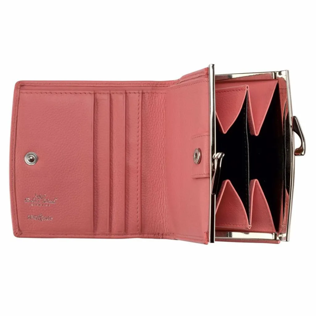 Clearance Golden Head Madrid Geldbörse RFID Schutz Leder 10 cm koralle