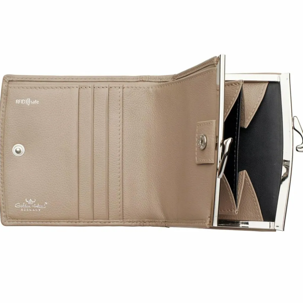 Golden Head Damengeldbörsen Querformat<Madrid Geldbörse RFID Leder 10 cm taupe