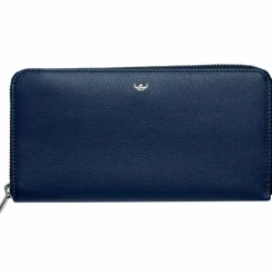 Outlet Golden Head Madrid Geldbörse RFID Schutz Leder 20 cm blau