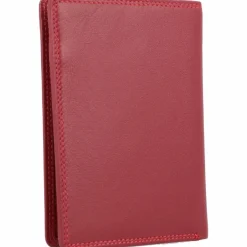 Hot Golden Head Polo Ausweisetui RFID Leder 9 cm rot