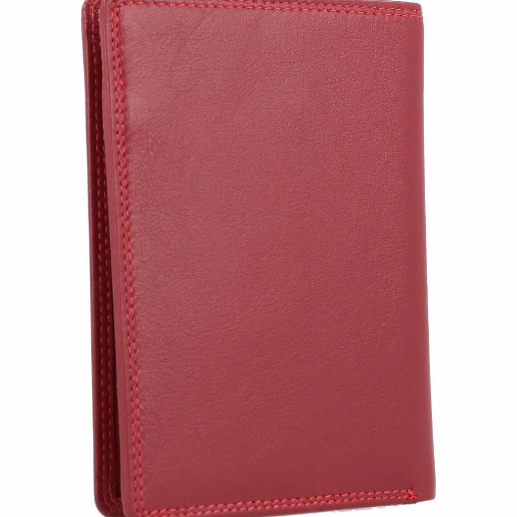 Hot Golden Head Polo Ausweisetui RFID Leder 9 cm rot