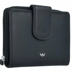 Golden Head Herrengeldbörsen Querformat|Damengeldbörsen Querformat<Polo Geldbörse RFID Leder 12,5 cm black