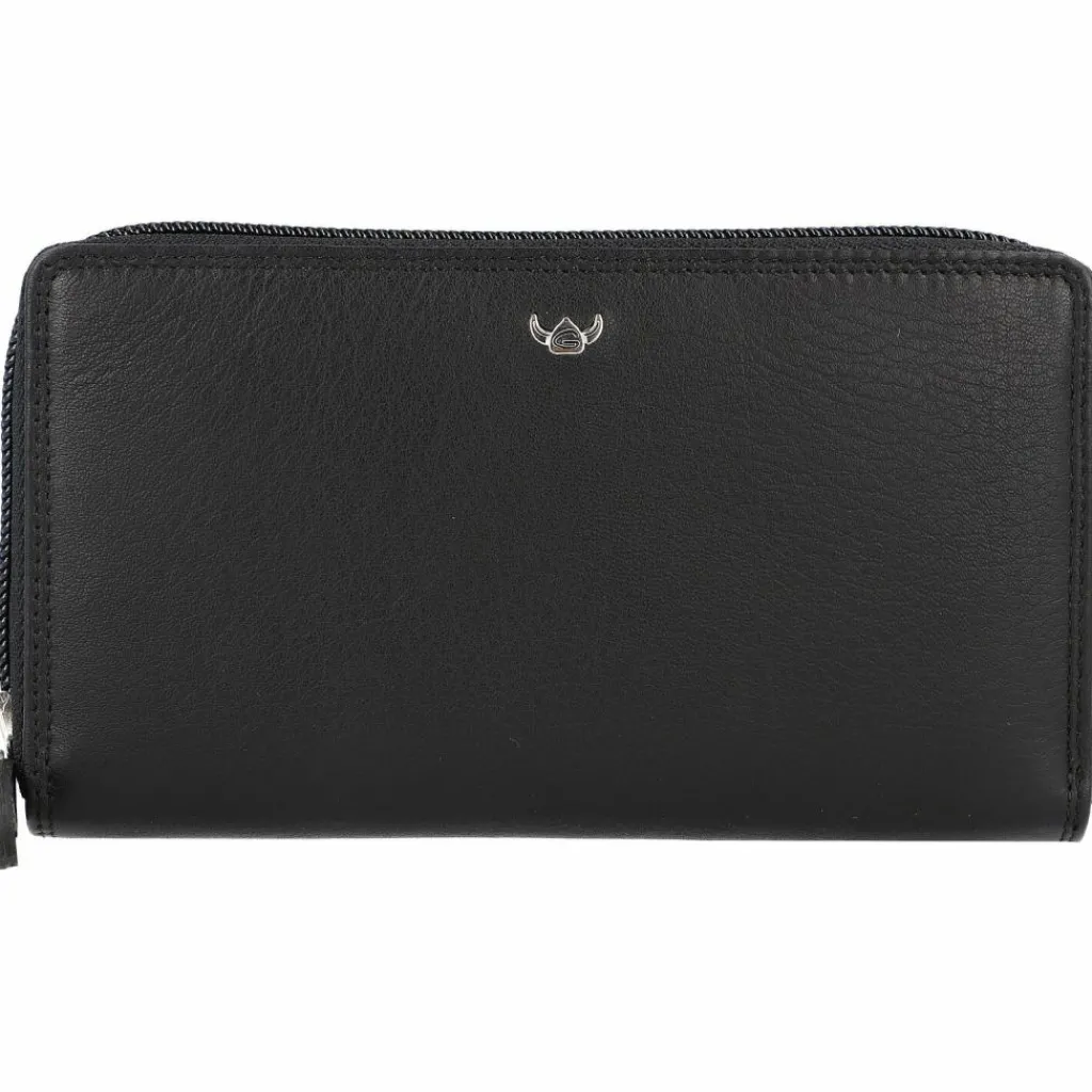 Golden Head Damengeldbörsen Querformat<Polo Geldbörse Leder 15 cm schwarz