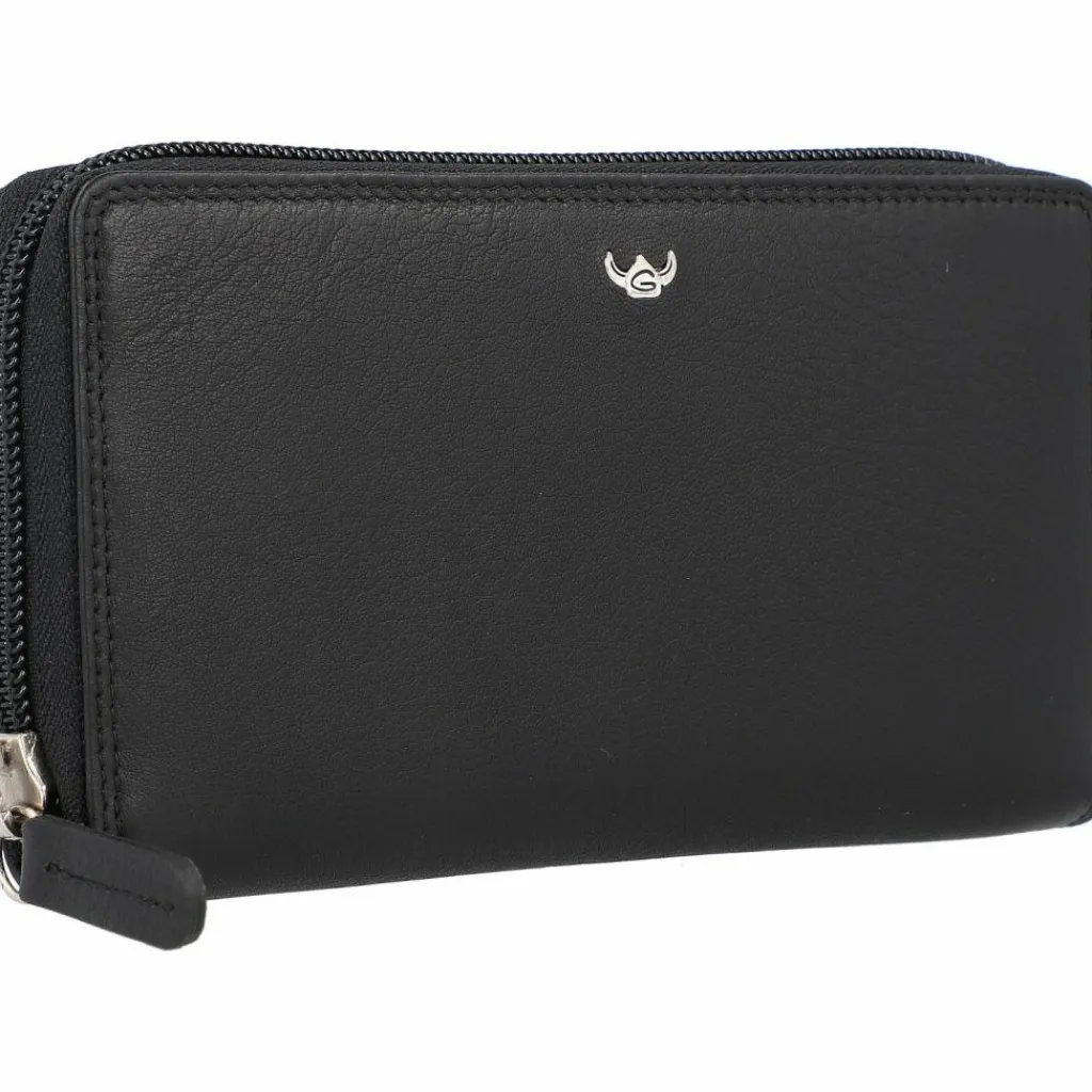 Golden Head Damengeldbörsen Querformat<Polo Geldbörse Leder 15 cm schwarz