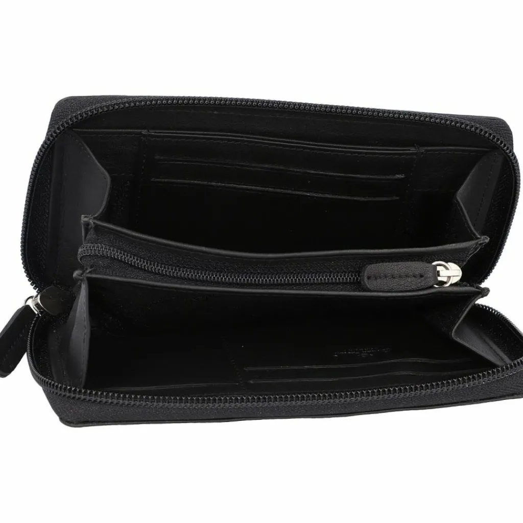 Golden Head Damengeldbörsen Querformat<Polo Geldbörse Leder 15 cm schwarz