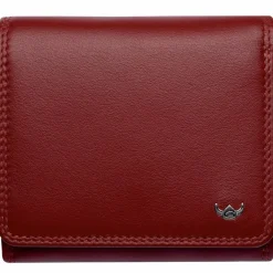 Golden Head Damengeldbörsen Querformat<Polo Geldbörse RFID Schutz Leder 10 cm rot