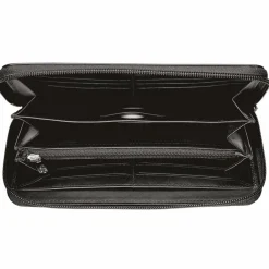 Golden Head Damengeldbörsen Querformat<Polo Geldbörse RFID Schutz Leder 20 cm schwarz