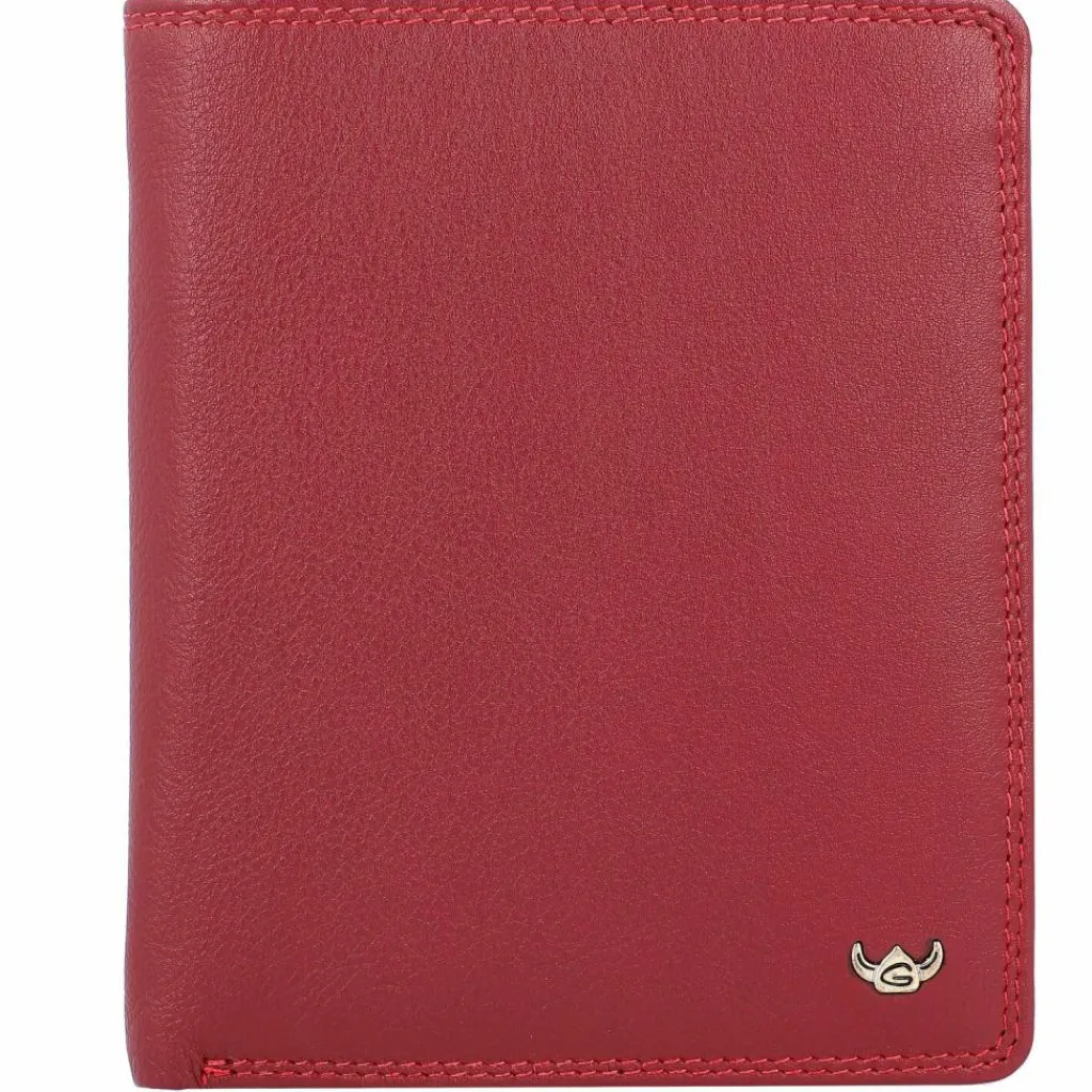 Best Golden Head Polo Geldbörse RFID Leder 10 cm rot