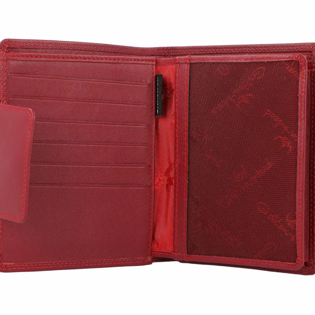 Best Golden Head Polo Geldbörse RFID Leder 10 cm rot