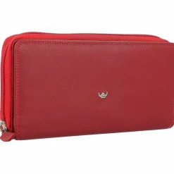 Outlet Golden Head Polo Geldbörse RFID Leder 18,5 cm rot