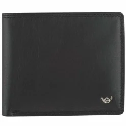 Golden Head Herrengeldbörsen Querformat<Polo Geldbörse RFID Leder 11 cm schwarz