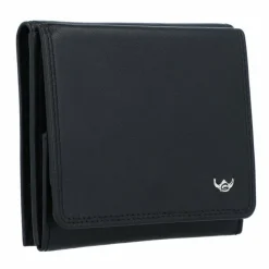 Hot Golden Head Polo Geldbörse RFID Leder 10 cm schwarz