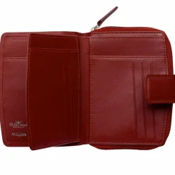 Golden Head Damengeldbörsen Querformat<Polo Geldbörse RFID Schutz Leder 12 cm rot