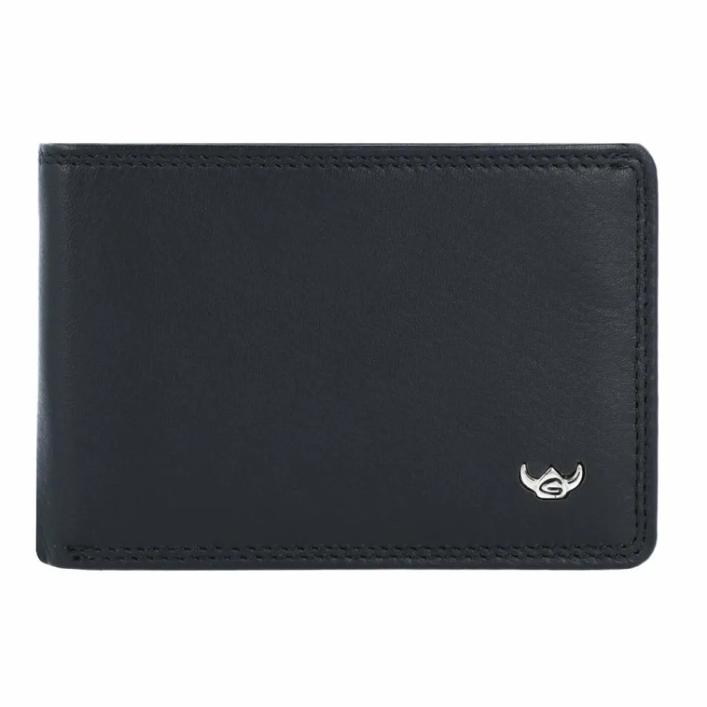 Golden Head Herrengeldbörsen Querformat<Polo Geldbörse RFID Leder 10 cm schwarz