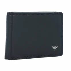 Golden Head Herrengeldbörsen Querformat<Polo Geldbörse RFID Leder 10 cm schwarz
