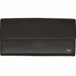 Golden Head Damengeldbörsen Querformat<Polo Geldbörse RFID Leder 19,5 cm schwarz